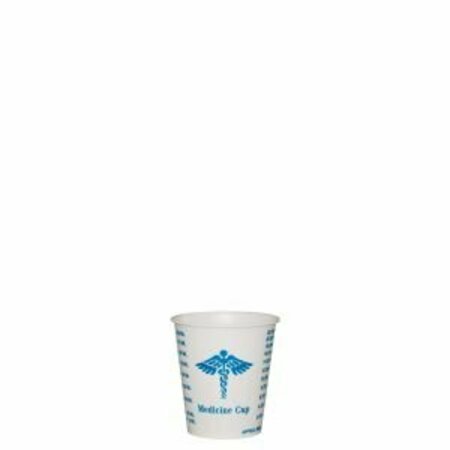 SOLO CUP Cup Paper 3 oz Grad. Medicine, 50PK R3-43107